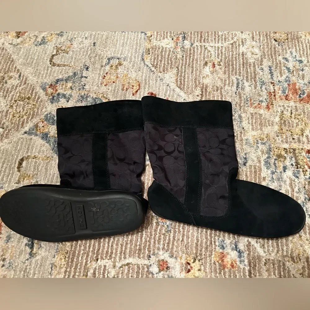 Women's Black Coach Boots